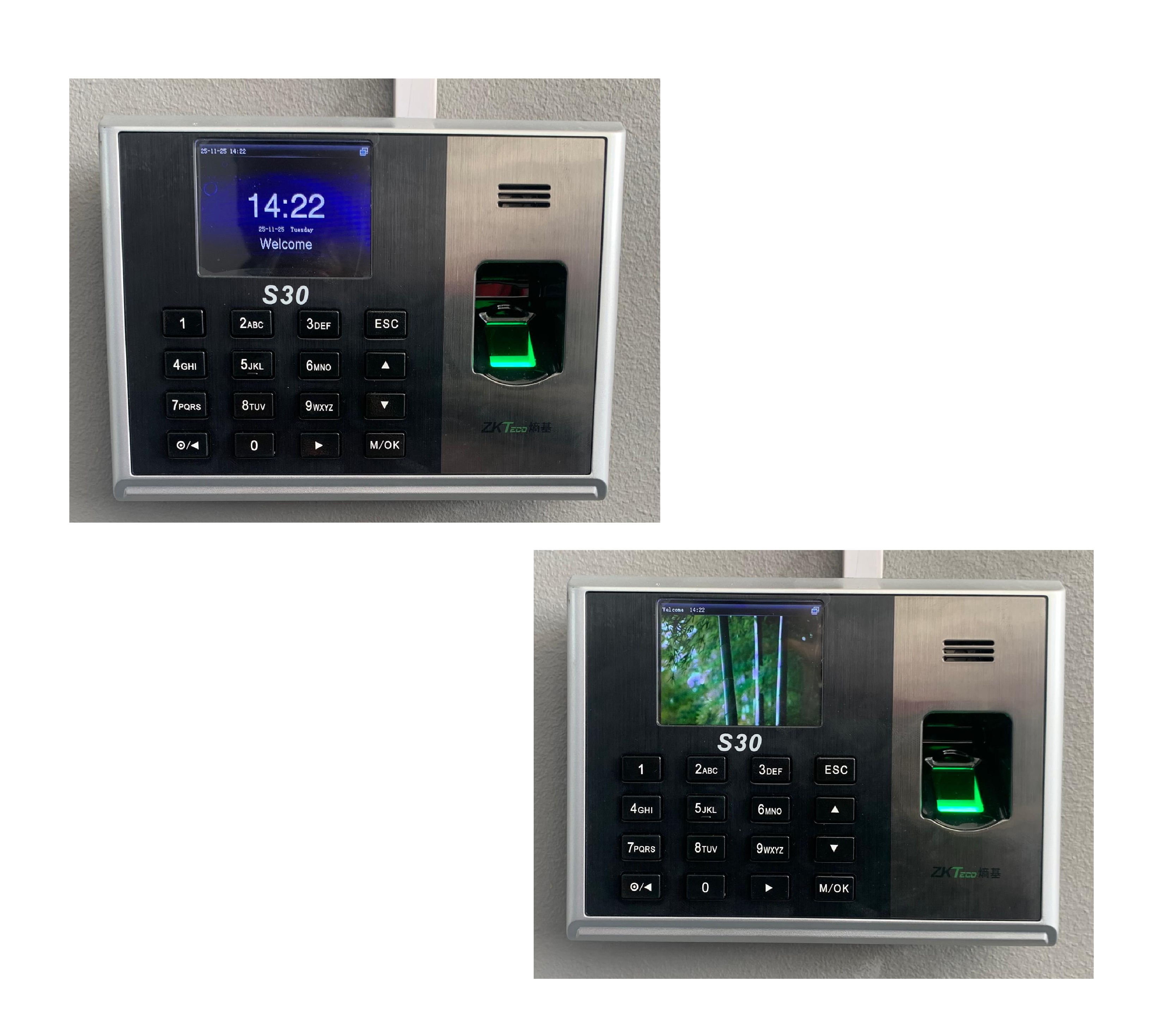 Installation de pointeuse biométrique S30 – Contrôlez vos accès avec précision