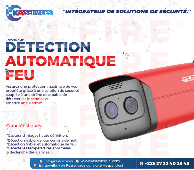 🔥 Caméra de détection automatique de feu- AI FIRE